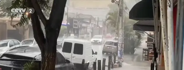 巴西極端天氣帶來的暴雨和強風